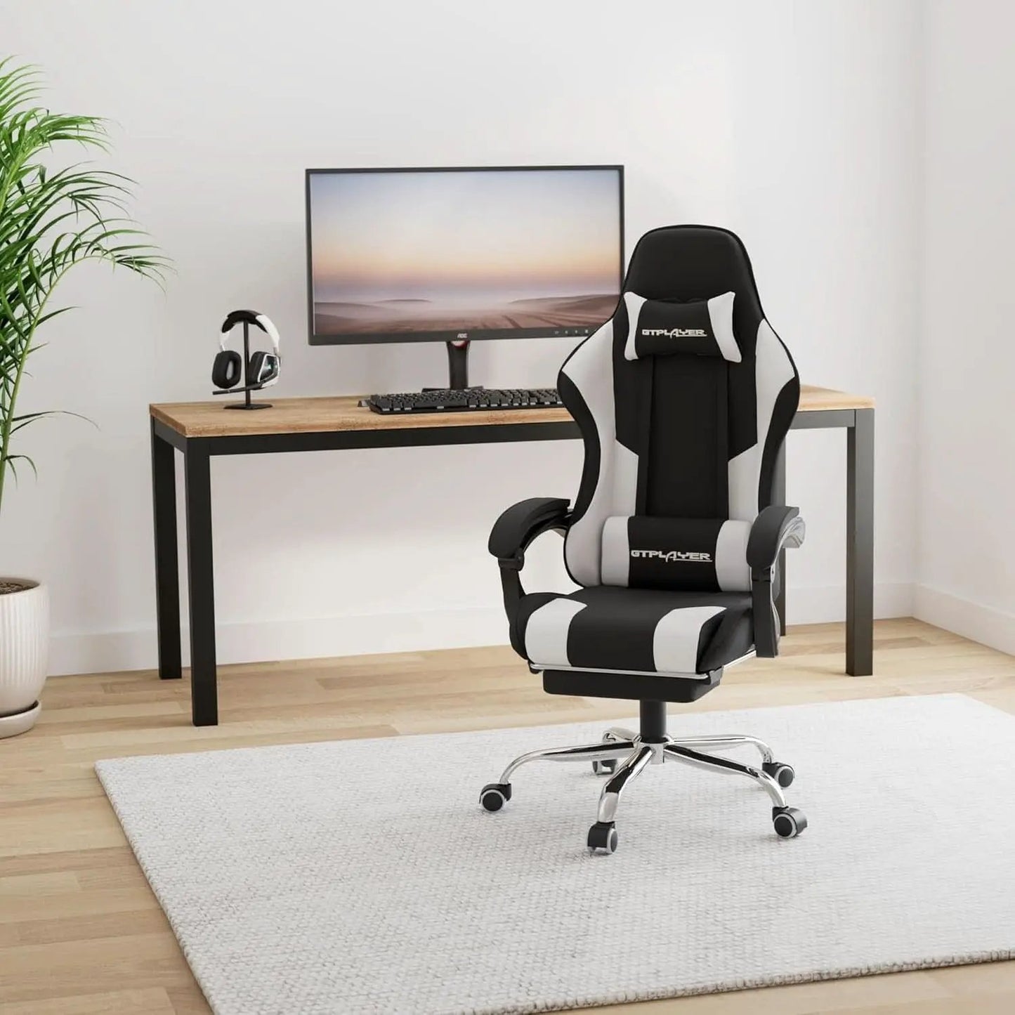 Ergonomic Gaming Chair With Footrest And Lumbar Support from PriceLows™