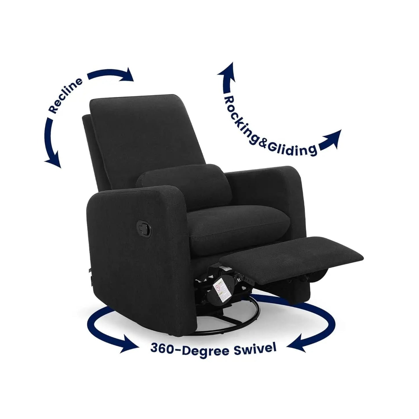 Babygap Cloud Recliner Jet Black LiveSmart Evolve Fabric from PriceLows™
