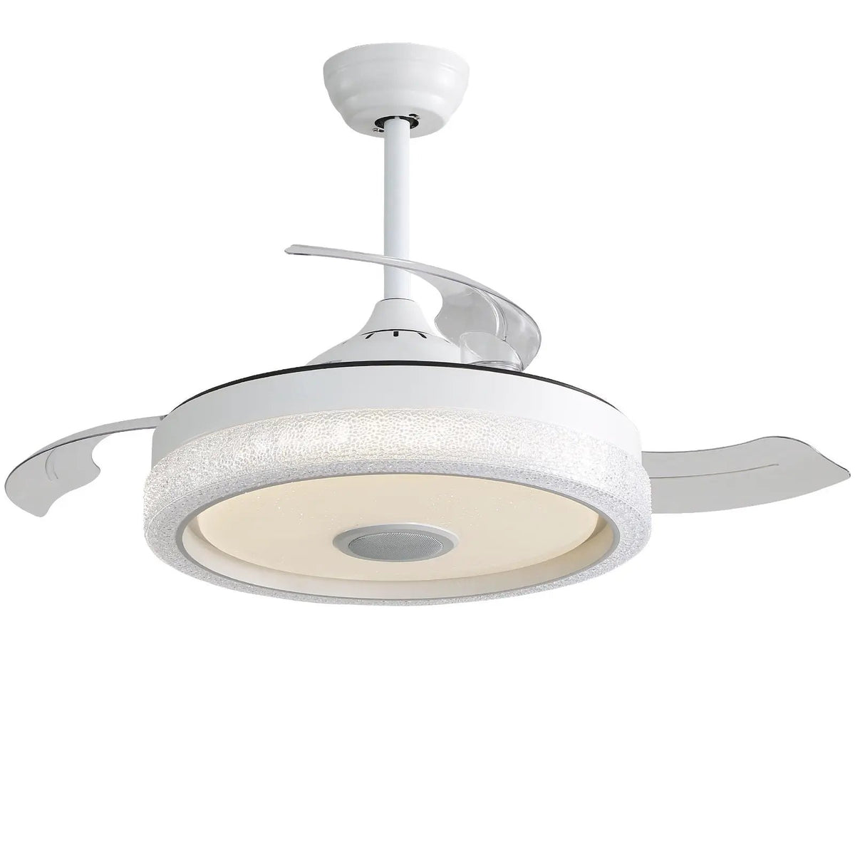 Invisible Ceiling Fan | Remote Control | 36W Rgb Lighting | White