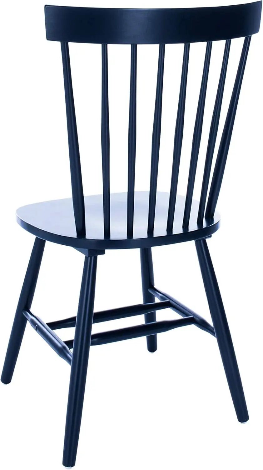 Navy Blue Windsor Spindle Solid Wood Dining Chair Set Of 2 from PriceLows™