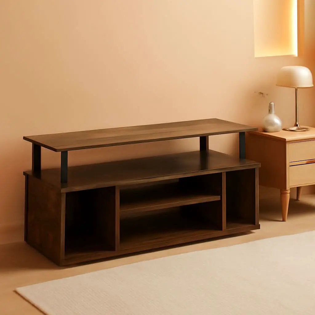 Jaya Amber Pine TV Stand for 55 Inch TV with Storage from PriceLows™