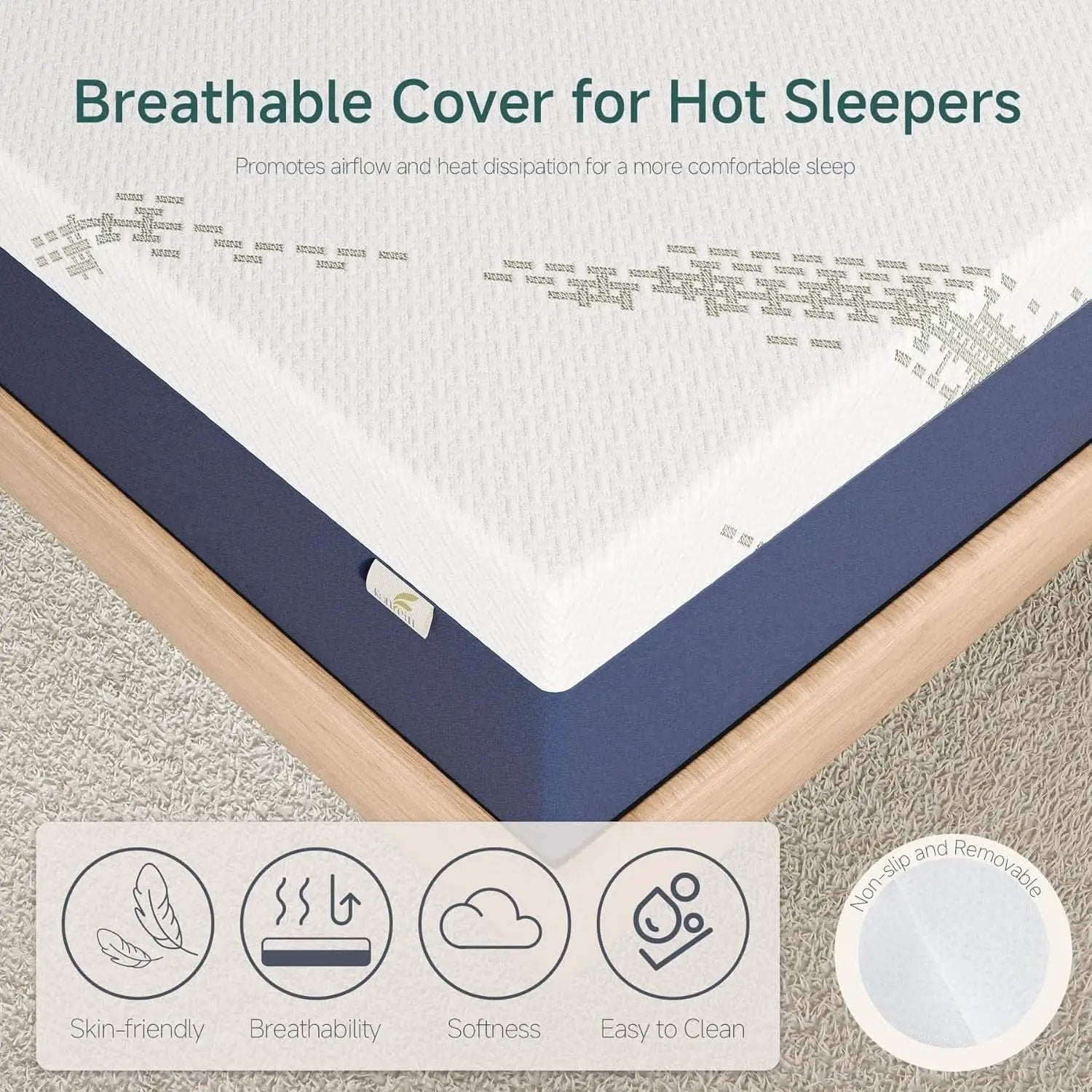 King Size CertipurUS Memory Foam Mattress Ultra Cooling from PriceLows™