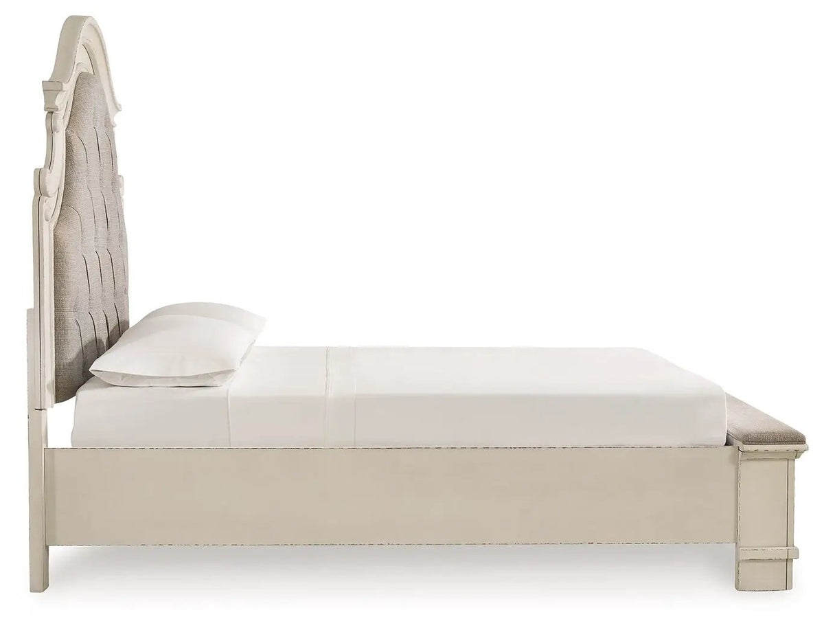 Realyn Upholstered Storage Bed | Cottage Style | Ornate Headboard | 70.88 Inch Height