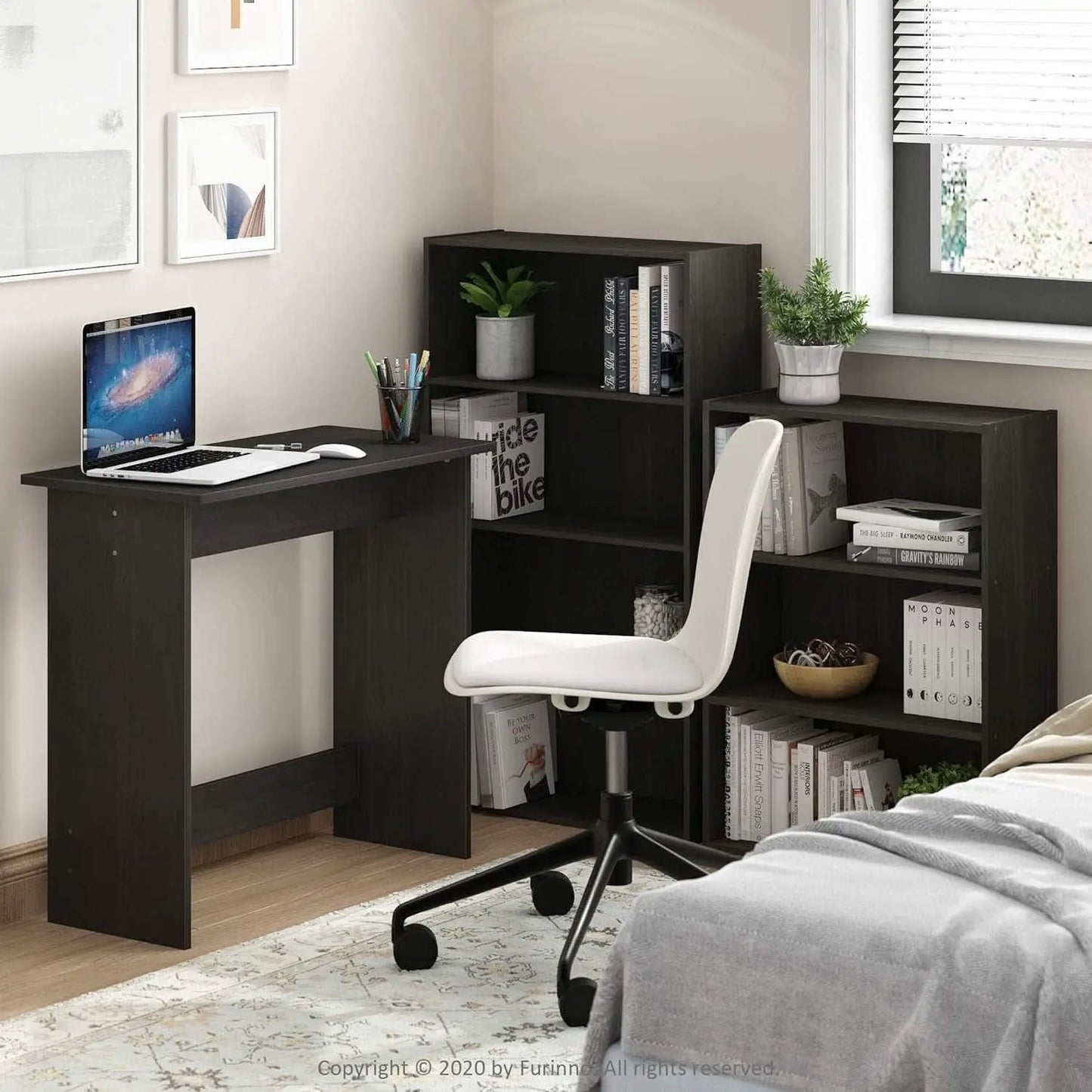 Pasir 3 Tier Open Shelf Bookcase In Espresso Finish from PriceLows™