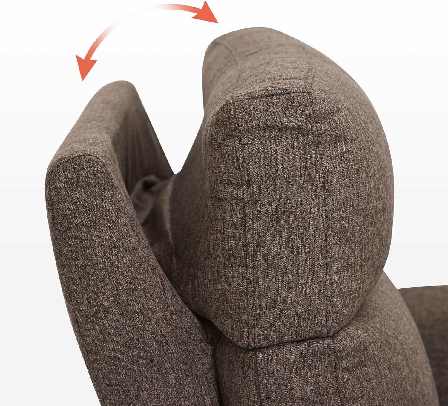 Mocha Power Recliner Loveseat With Massaging For Living Room Comfort from PriceLows™
