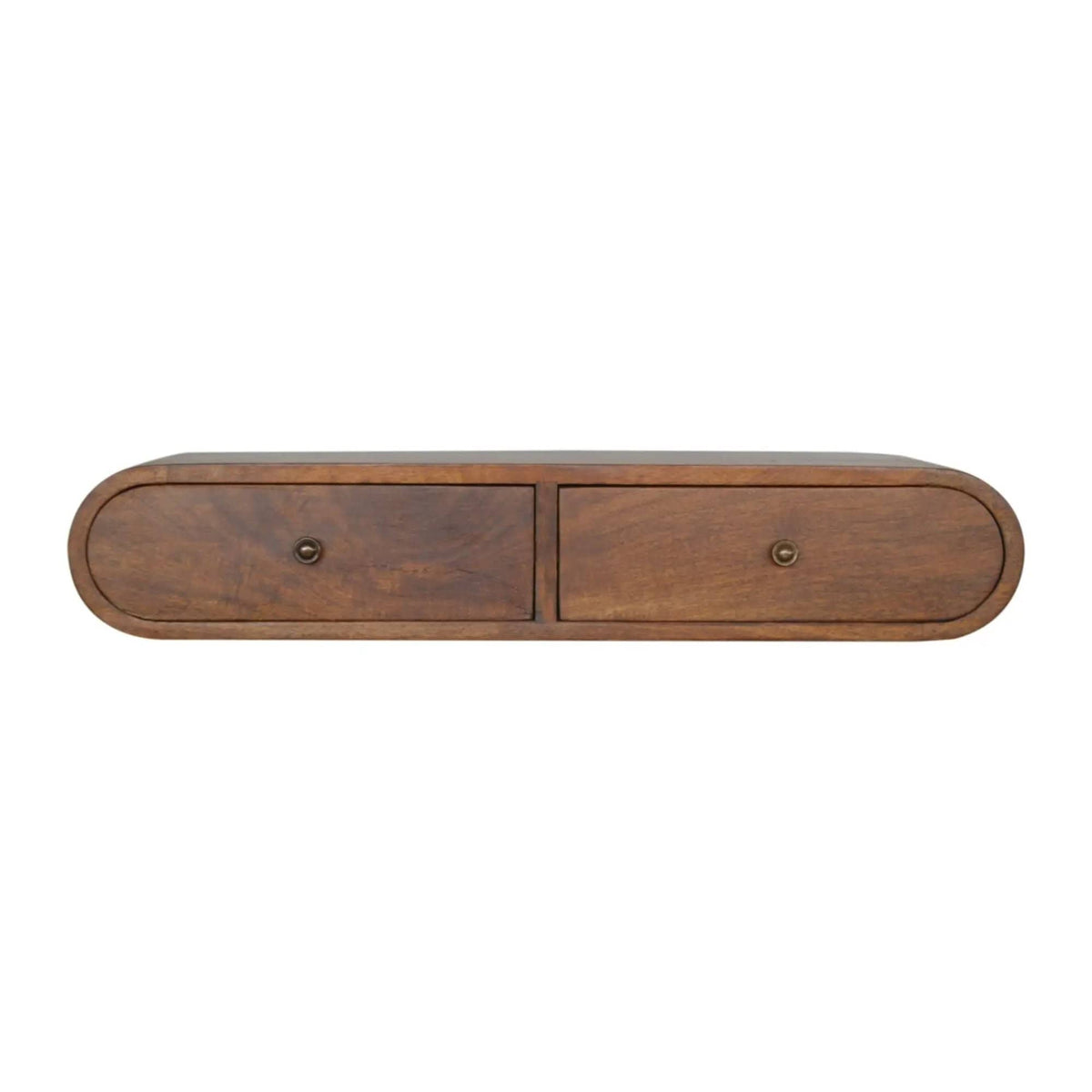 London Floating Console Console Table | 31.5 x 12.6 x 5.91 in | Mango Wood | Chestnut