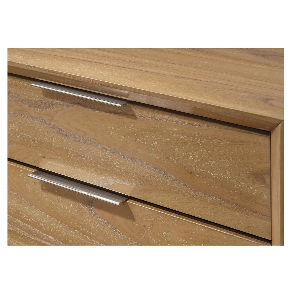 1 Piece 2 Drawer Nightstand Natural Wood | 24.6 x 15.8 x 25.4 in | Wood | Bedroom