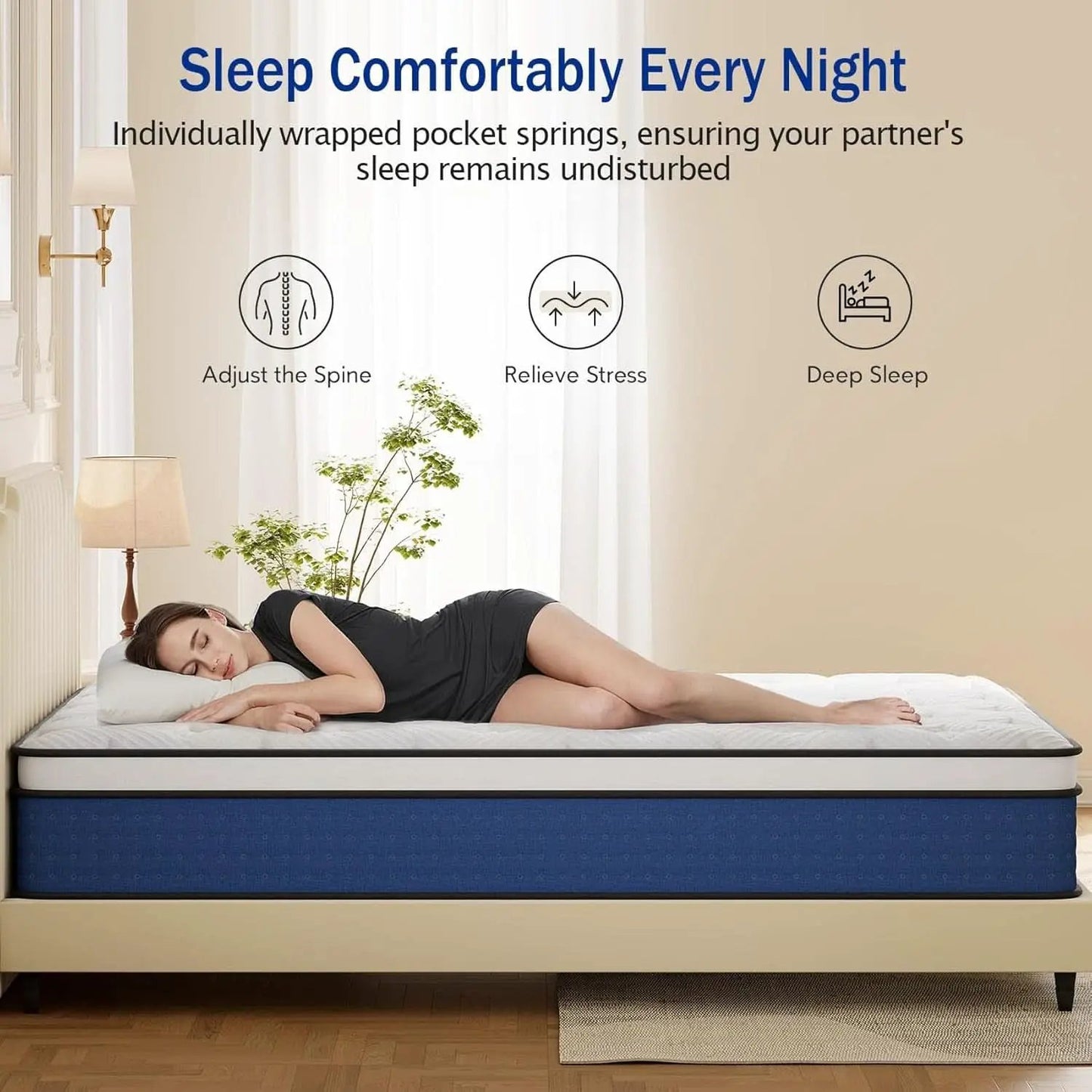 Queen 14 Inch UltraHighDensity Memory Foam Mattress from PriceLows™