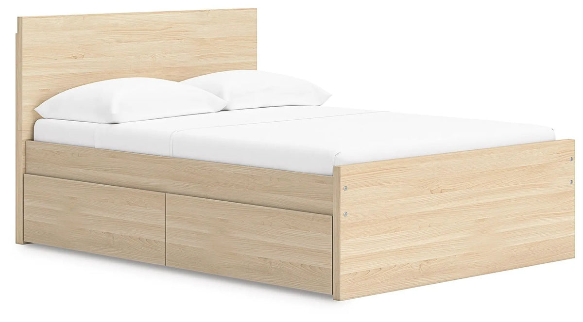 Onita Panel Platform Bed | Minimal Design | Ultra-Clean Lines | Easy-Elegant Solid Finish
