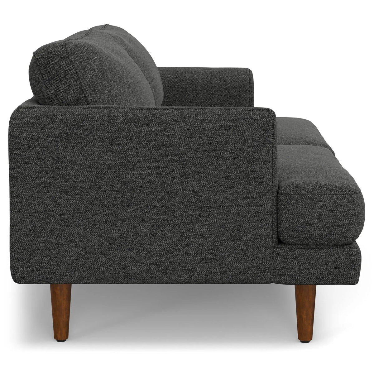 Livingston Upholstered Sofa | Genuine Aniline Leather | 7 Inch Thick Cushions | 76 Inch Length
