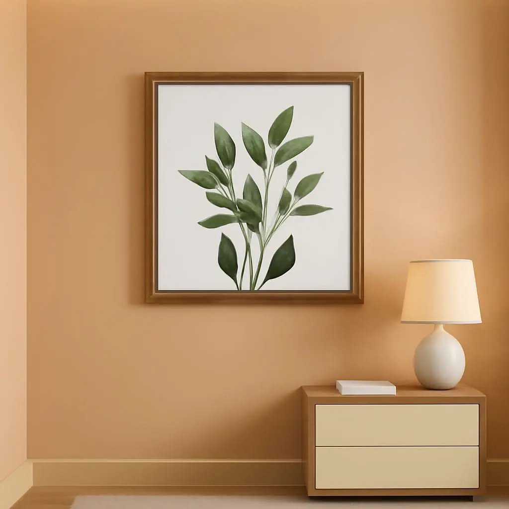 Botanical Framed Wall Art Set of 4 10x10 Walnut Frames from PriceLows™