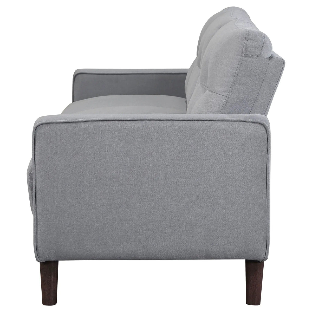 Bowen Upholstered Track Arm Tufted Sofa | 76 x 32.75 x 34.25 in | Fabric | Grey