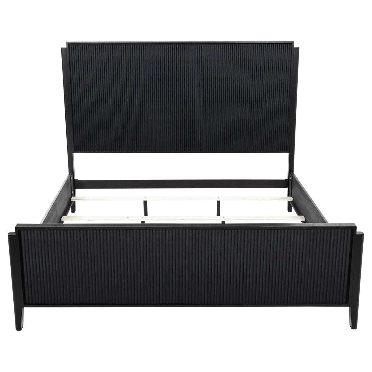 Brookmead Wood Eastern King Panel Bed | 80 x 85 x 60 in | Wood | Black