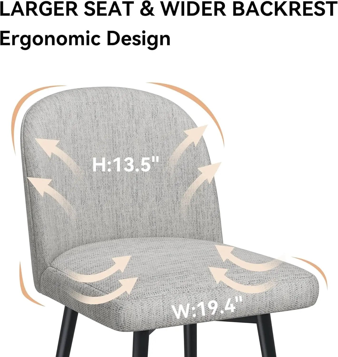 Counter Height Bar Stools 26 Inch 360 Swivel Grey Set of 3 from PriceLows™