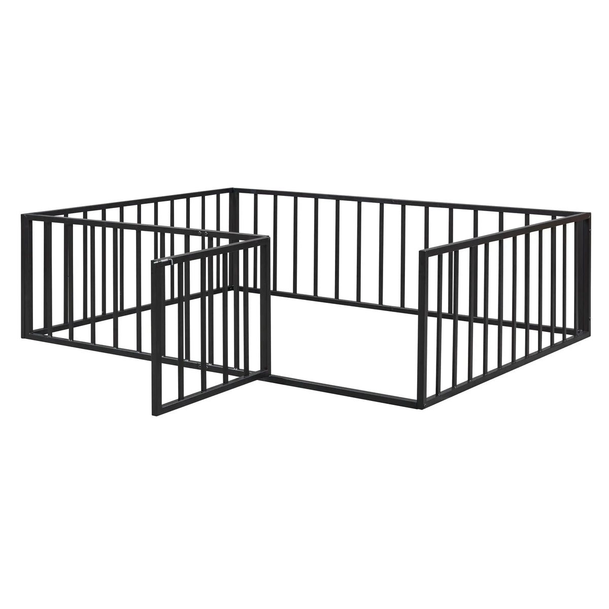 Metal Floor Bed Frame | Raised Fence Gate | Low Platform Design