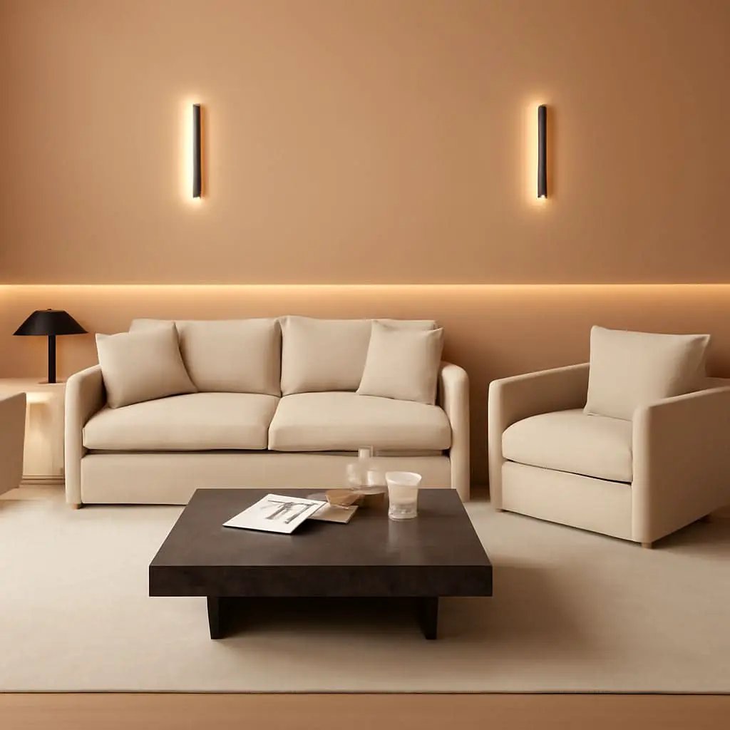 Light Coffee Chenille 2 Piece Loveseat Couch And Armchair from PriceLows™