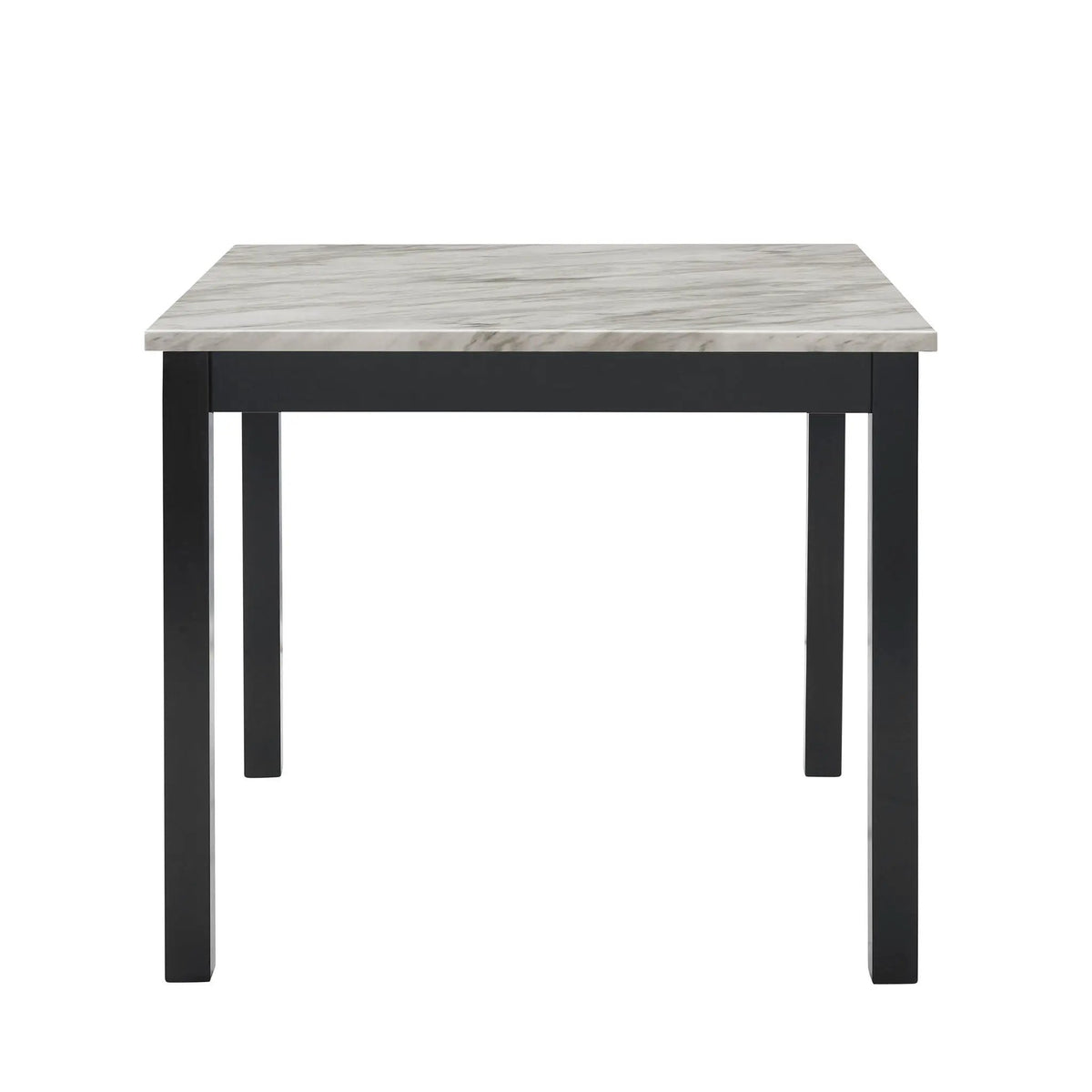 Counter Height Dining Set | 5-Piece Modern Design | Tufted Nail Head Chairs | Wipe-Clean Table Top
