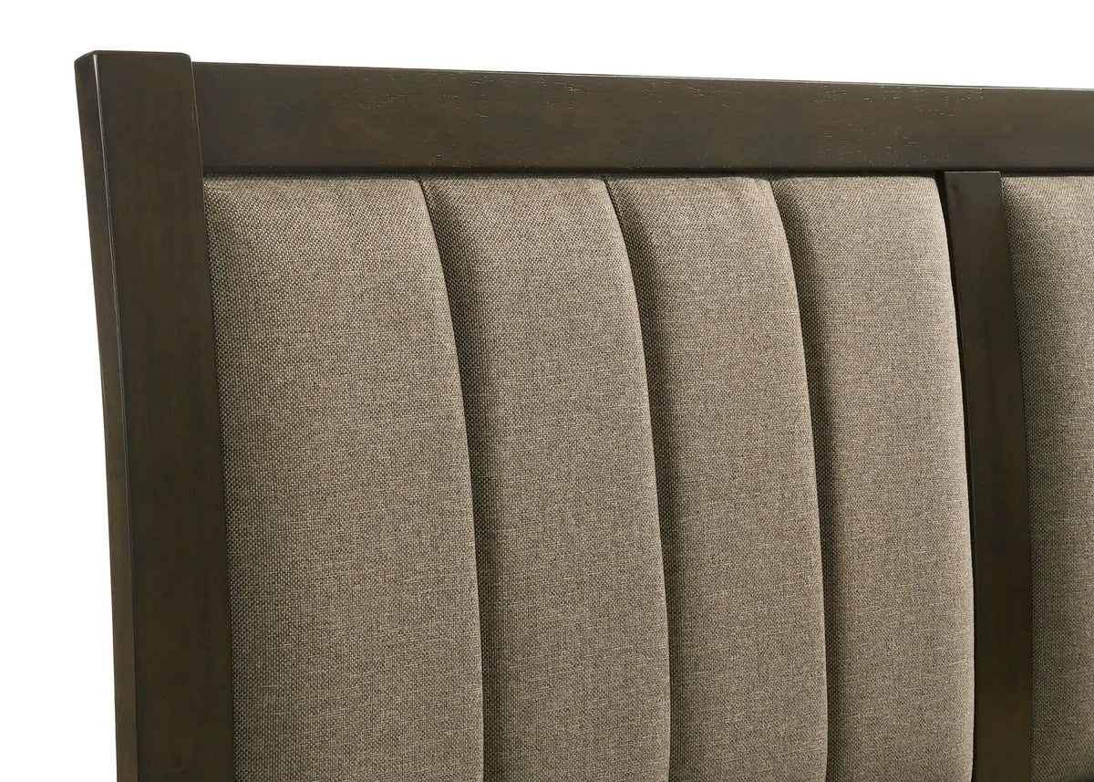 Wilkes 51-inch Upholstered Queen Bed Dark Cocoa | 63.25 x 86.5 x 50.5 in | Fabric | Bedroom