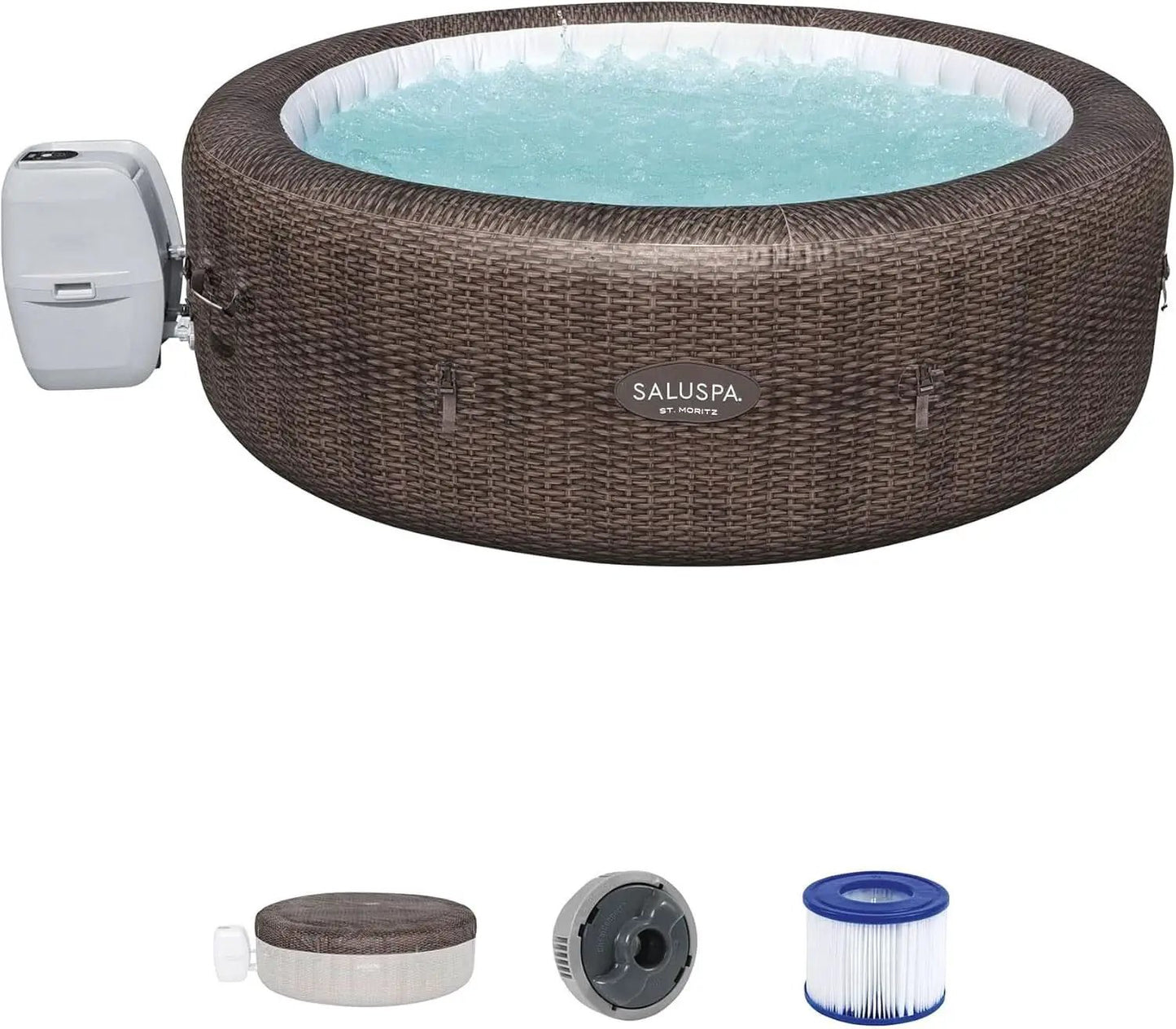 SaluSpa St Moritz Inflatable Hot Tub 7 Person 180 Jets from PriceLows™