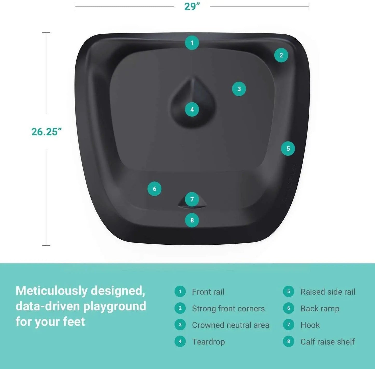 Topo Anti Fatigue Standing Desk Mat Obsidian Black from PriceLows™