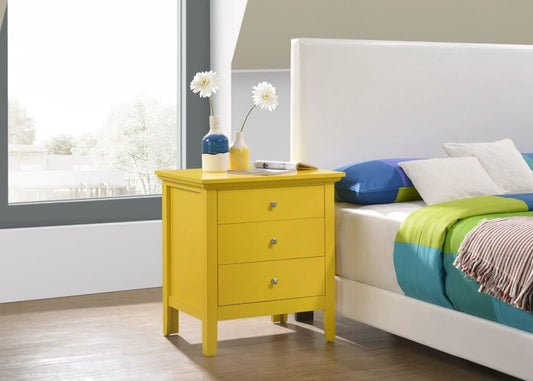 3 Drawer Nightstand | Real Wood Veneer | Dovetail Joints | Fully Assembled