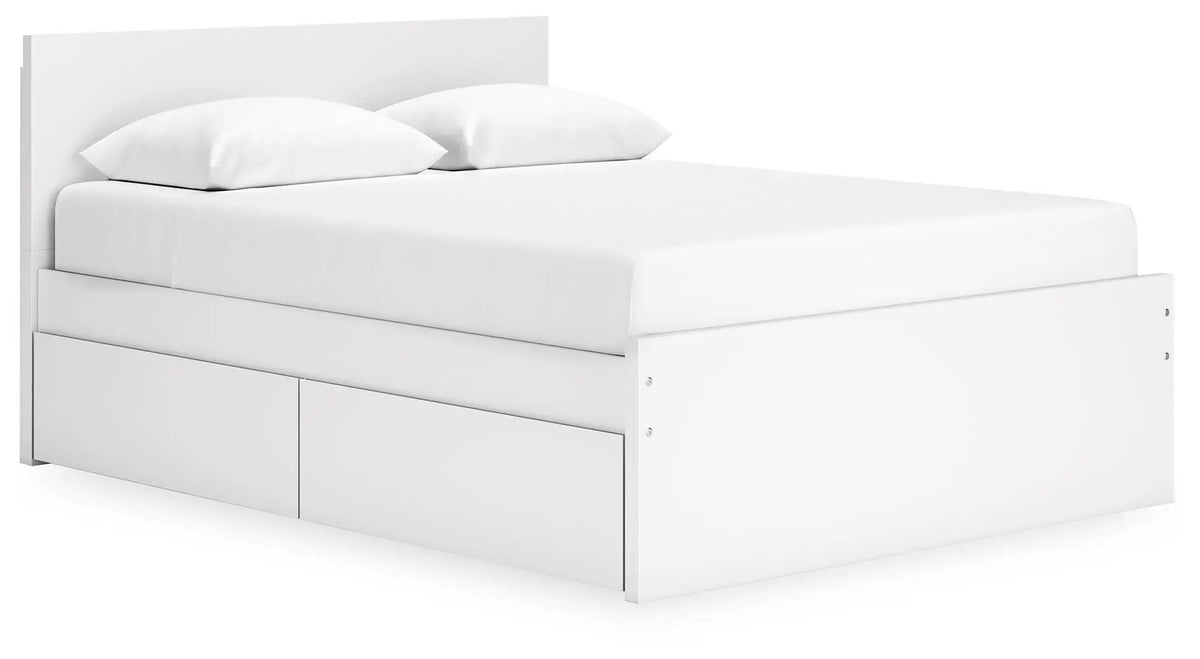 Onita Panel Platform Bed | Minimal Design | Ultra-Clean Lines | Easy-Elegant Solid Finish
