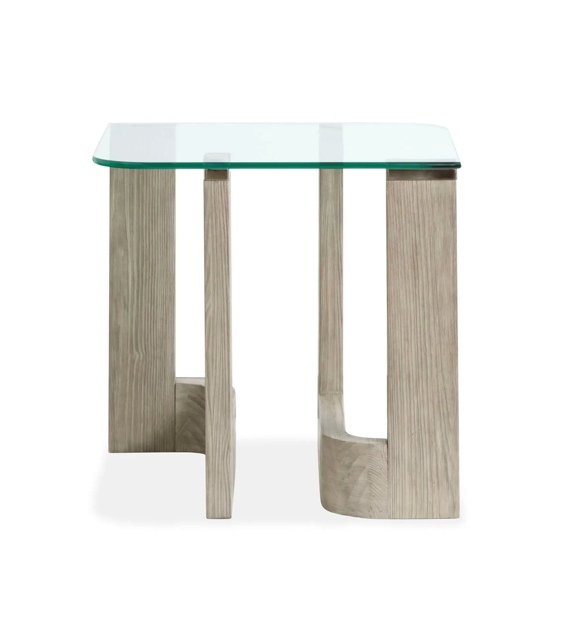Bartlett Rectangular End Table | Smokey Pine Finish | Modern Contemporary Style | 26 Inch Width