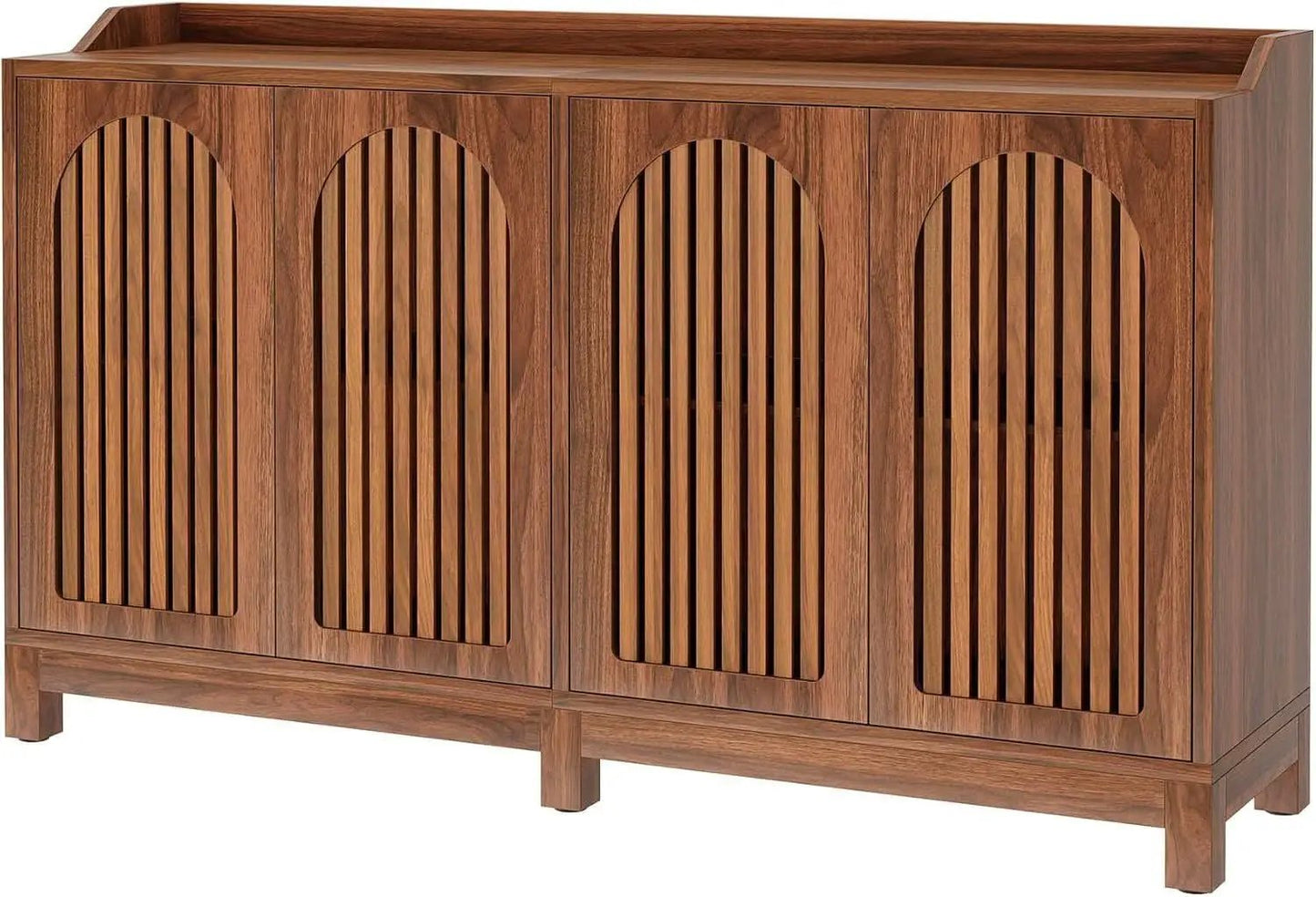 57 Inch Farmhouse Sideboard Cabinet With Adjustable Shelves from PriceLows™