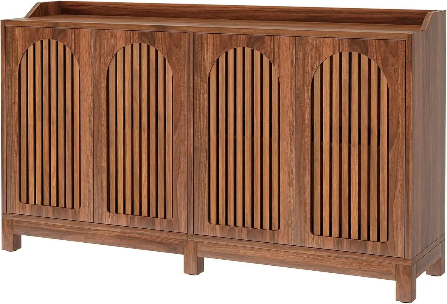 57 Inch Farmhouse Sideboard Cabinet With Adjustable Shelves from PriceLows™
