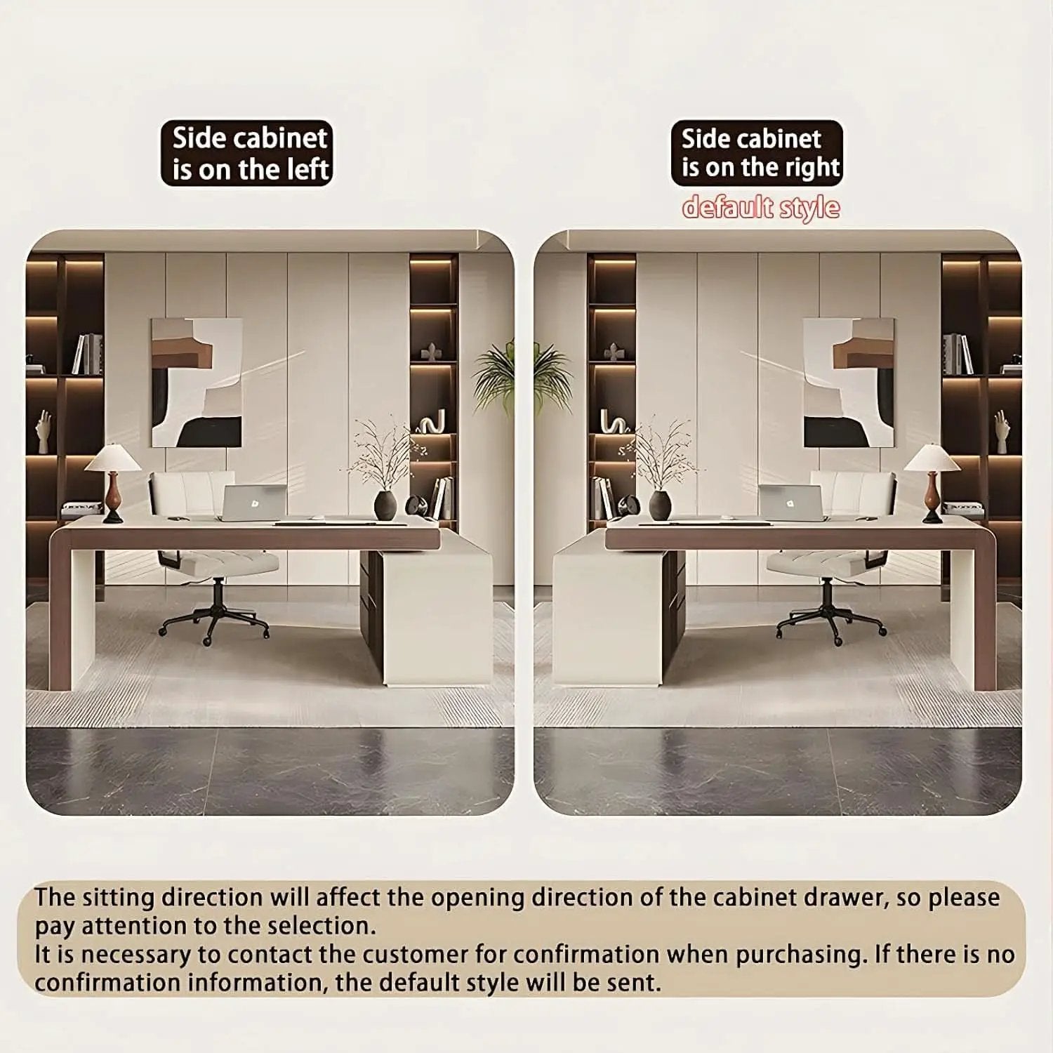 Premium L Shaped Executive Desk 72In Multifunctional from PriceLows™
