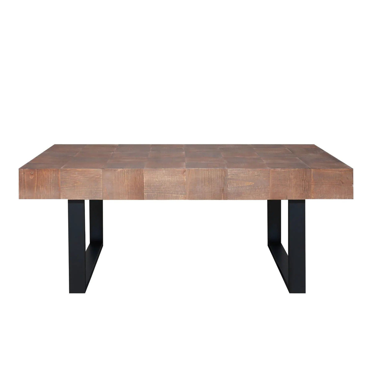 Rectangular Coffee Table With U-Shaped Legs Living Room Multi | 47.2 x 23.5 x 18 in | Engineered Wood & Metal | Living Room