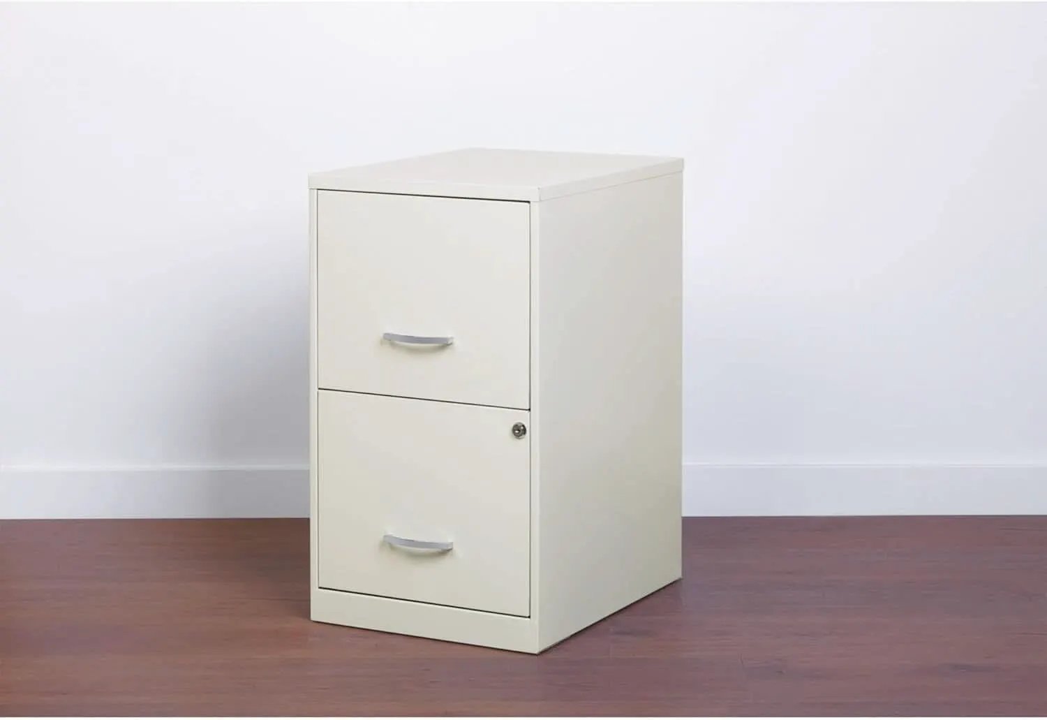 2-Drawer File Cabinet White 14.2 X 18 X 24.5 Inches Locking Drawers Steel Enamel from PriceLows™