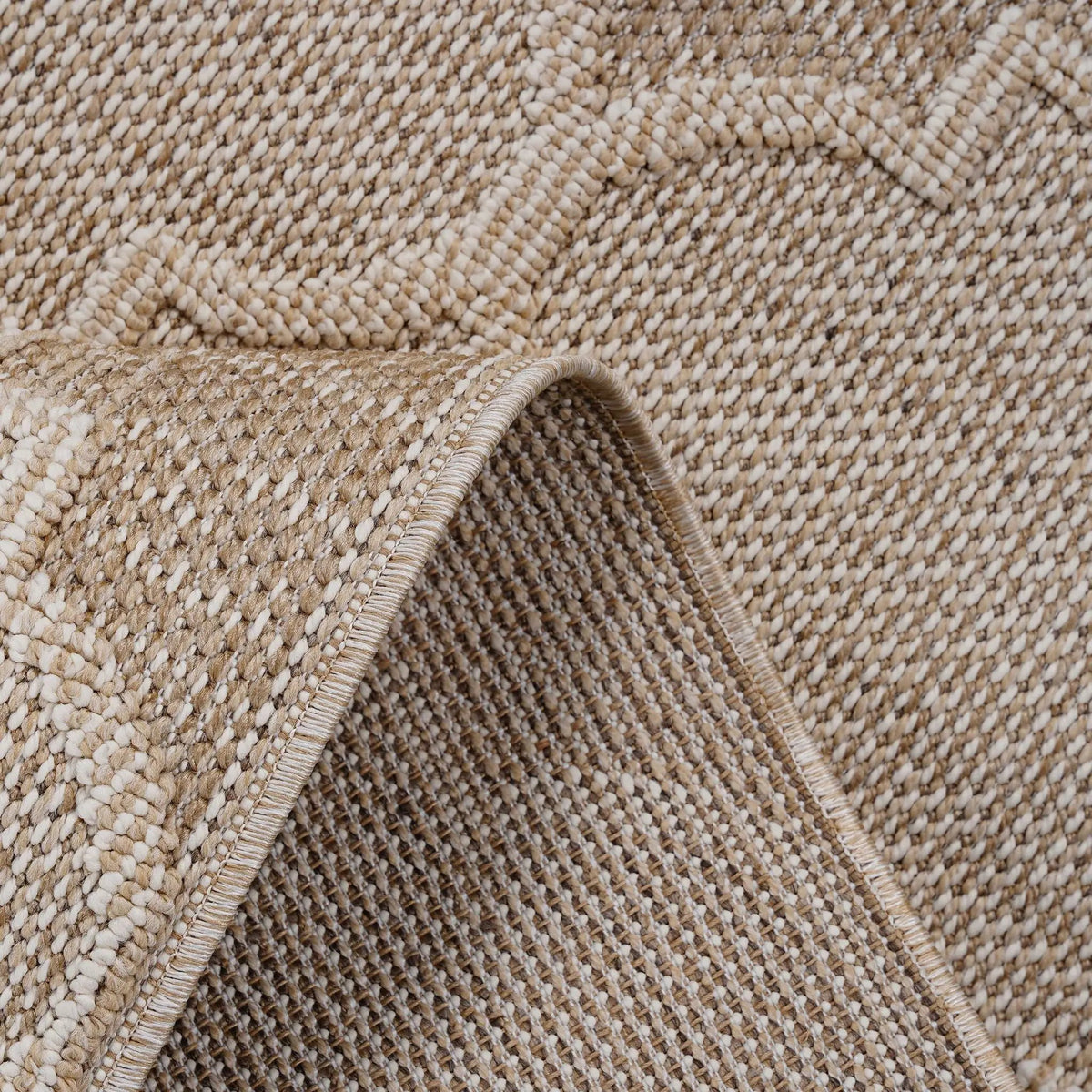 Guros Trellis Indoor Outdoor Rug | 74 x 48 Inch | Stain Resistant | Non-Shedding