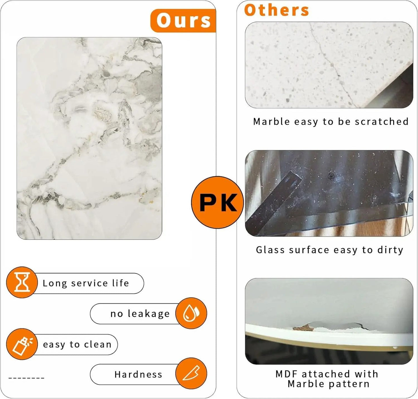 Square Sintered Stone Dining Table 31.5 Inch Modern Kitchen from PriceLows™