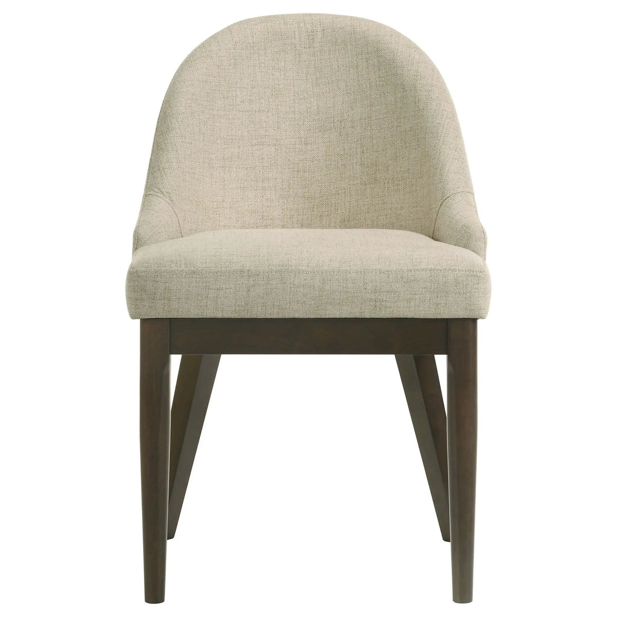 Reseda Upholstered Dining Side Chair Beige (Set of 2) | 20.75 x 22.75 x 35.25 in | Rubberwood & Fabric | Dining Room