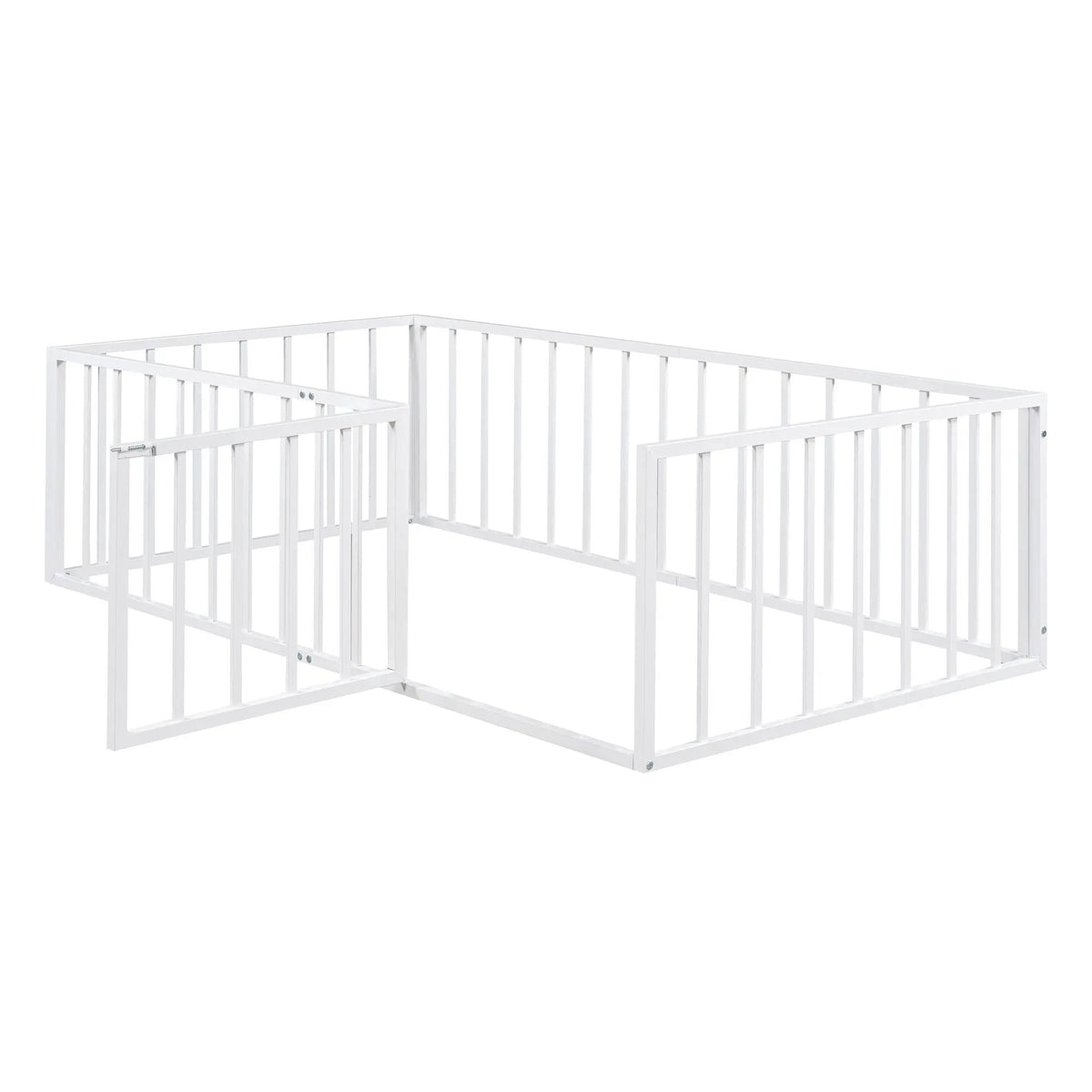 Metal Floor Bed Frame | Raised Fence Gate | Low Platform Design