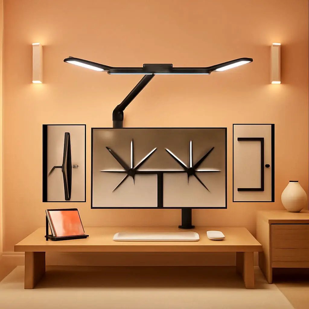 LED Desk Lamp With Clamp Stepless Dimming Home Office from PriceLows™
