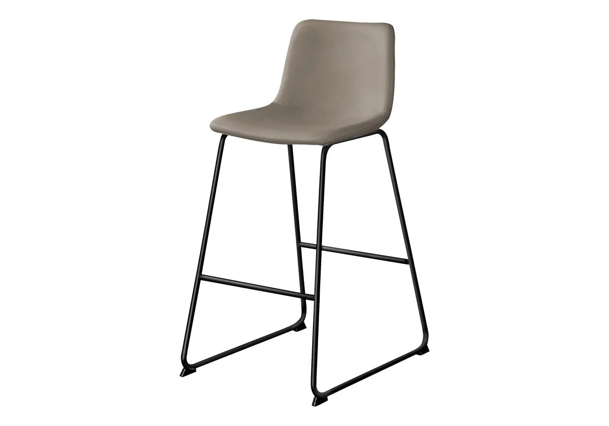 Bar Height Office Chair | Standing Desk Chair | Slim Metal Frame | Contemporary Design
