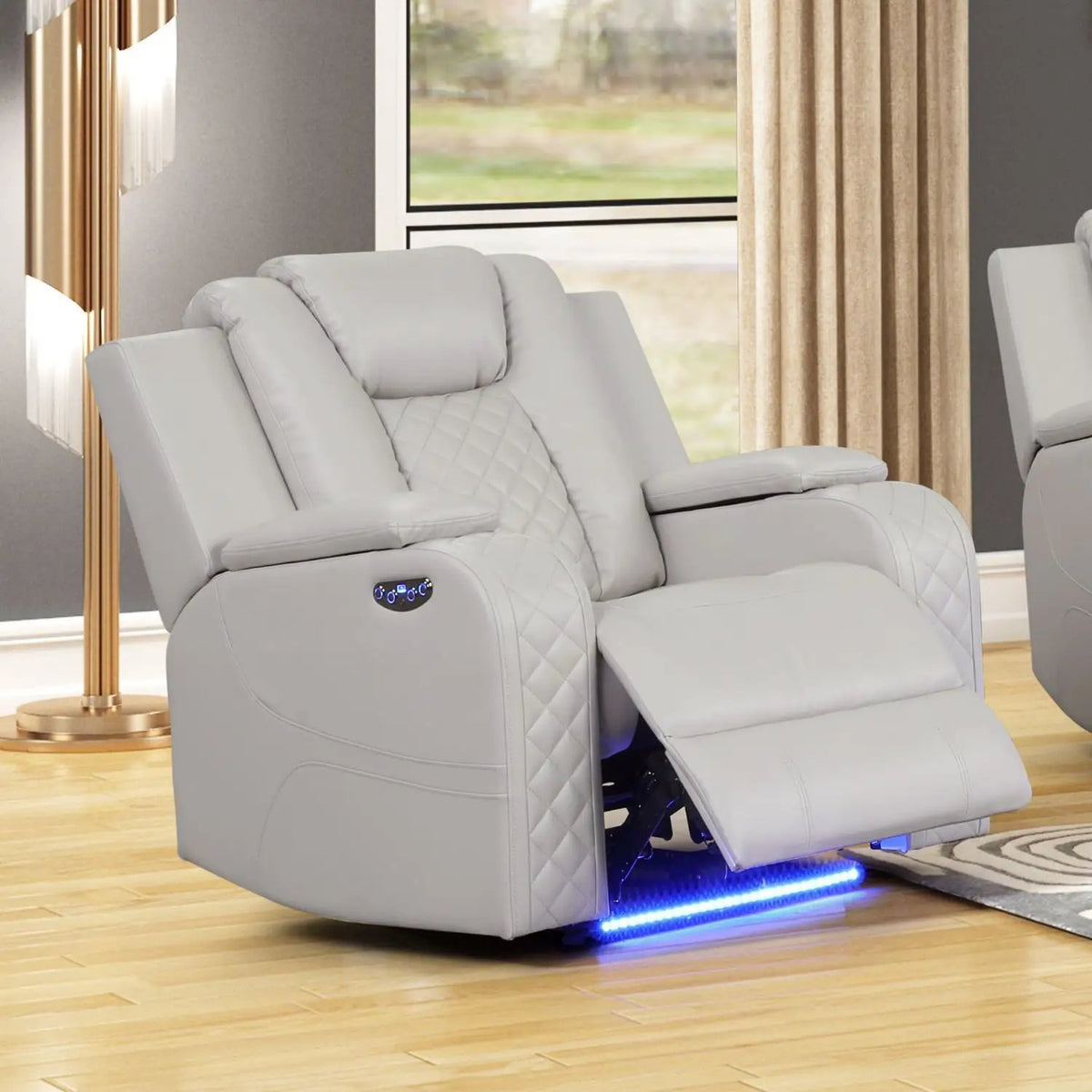 Power Recliner Chair | USB Charging | LED Lighting | Adjustable Headrest