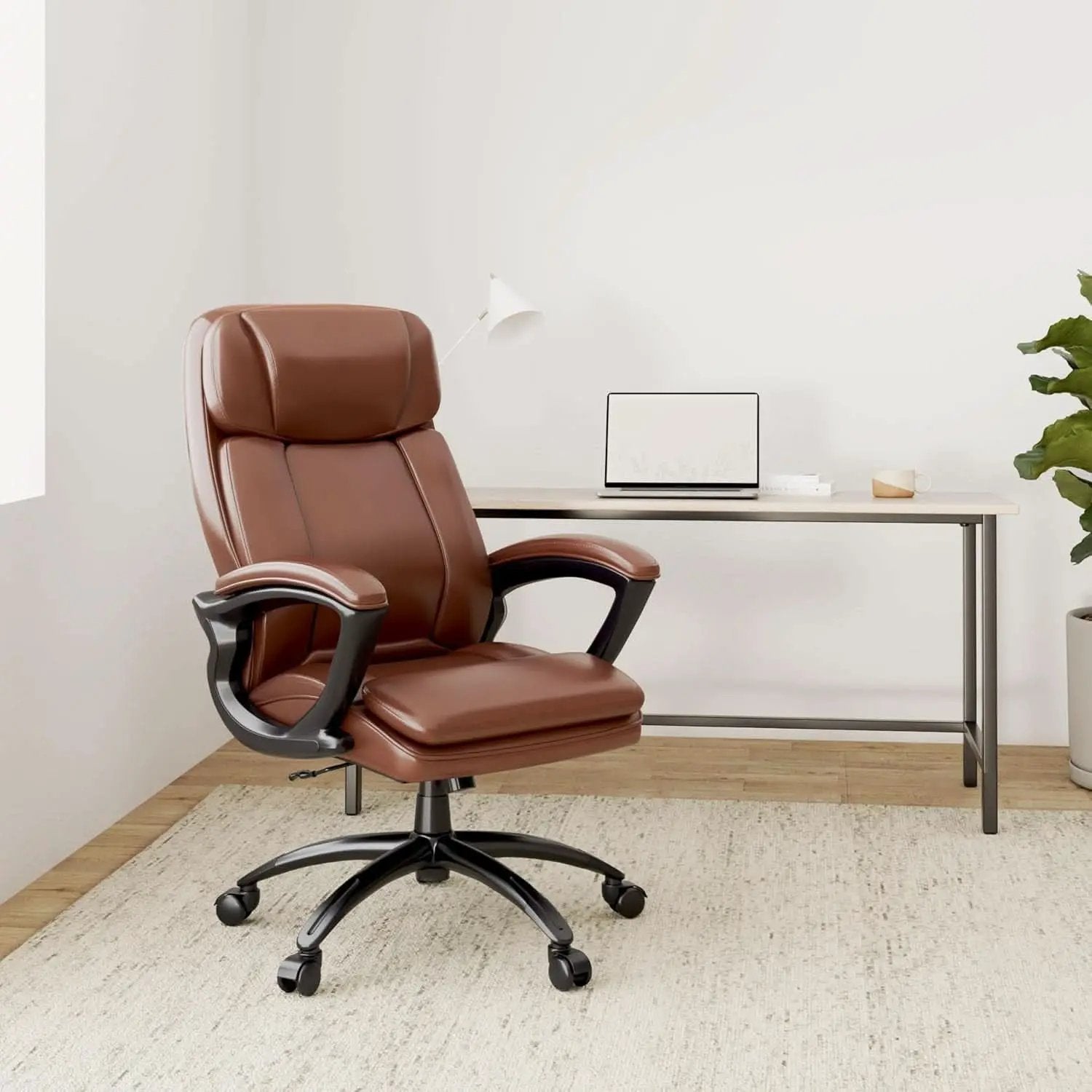 Fairbanks Big And Tall High Back Cognac Office Chair from PriceLows™
