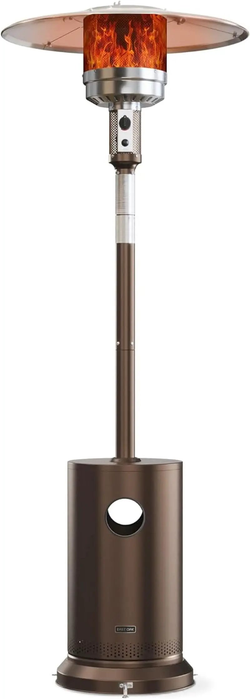 Bronze 48000 BTU Patio Heater With Round Table And Wheels from PriceLows™