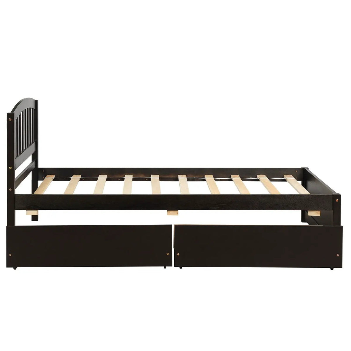 Wood Platform Bed | Headboard And Footboard | Slat Support | Minimalist Style
