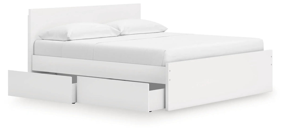 Onita Panel Platform Bed | Minimal Design | Ultra-Clean Lines | Easy-Elegant Solid Finish