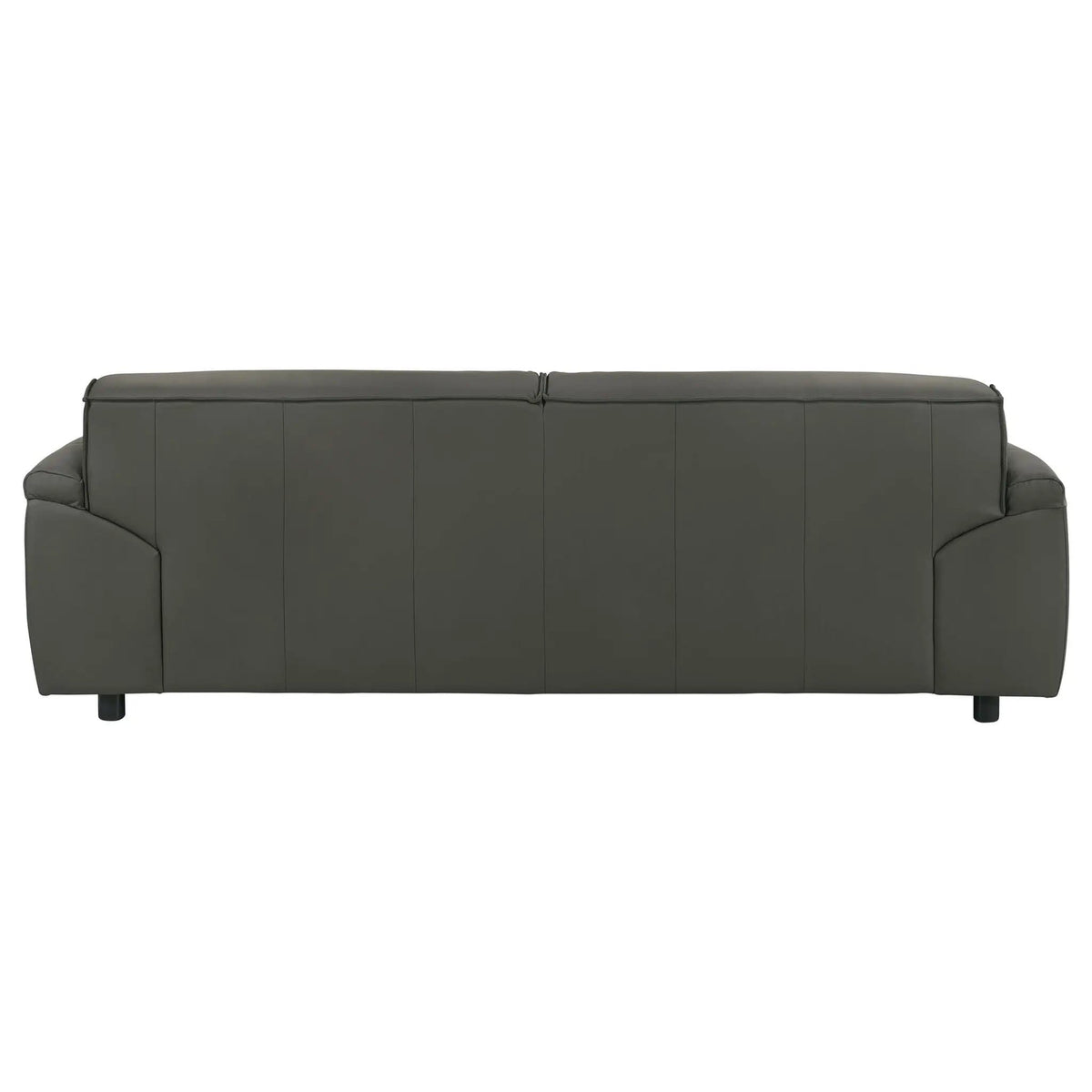 Buxton Top Grain Leather Upholstered Sofa Graphite | 91.25 x 37.5 x 29.5 in | Leather | Living Room