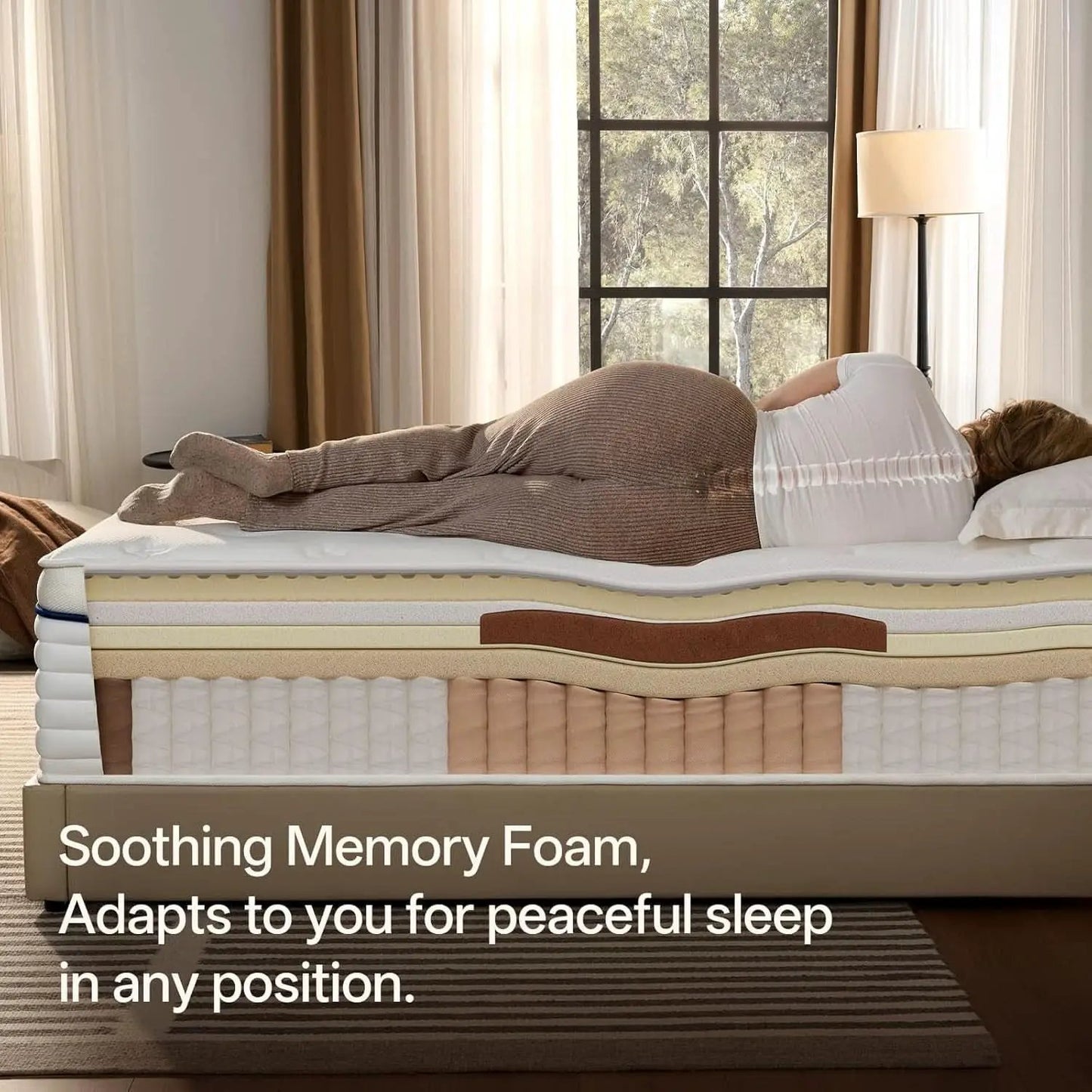 Full Size Memory Foam Hybrid Mattress SerenitySupport from PriceLows™