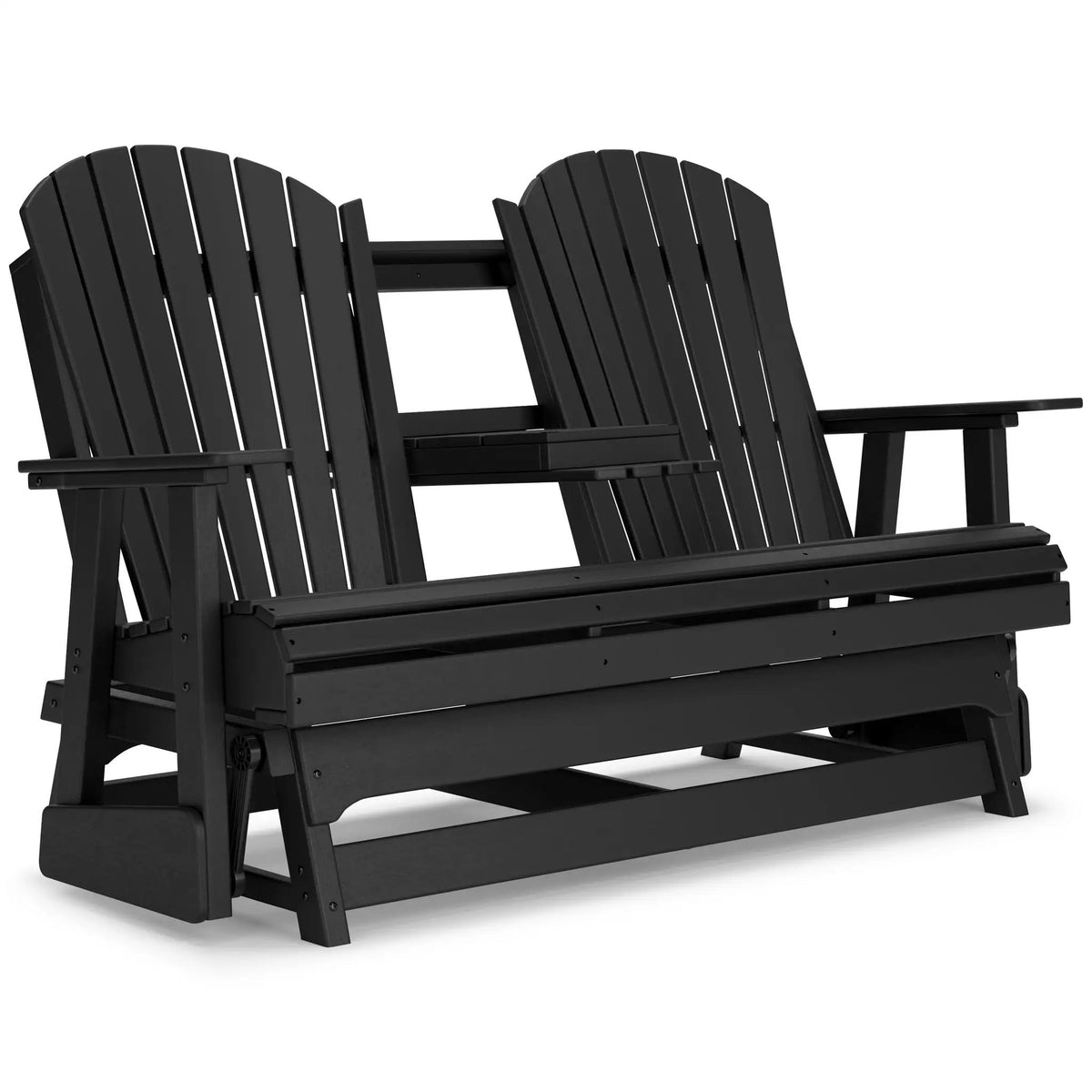 Hyland Wave Glider Loveseat | Adirondack-Inspired Design | 67 Inch Width | Outdoor Seating