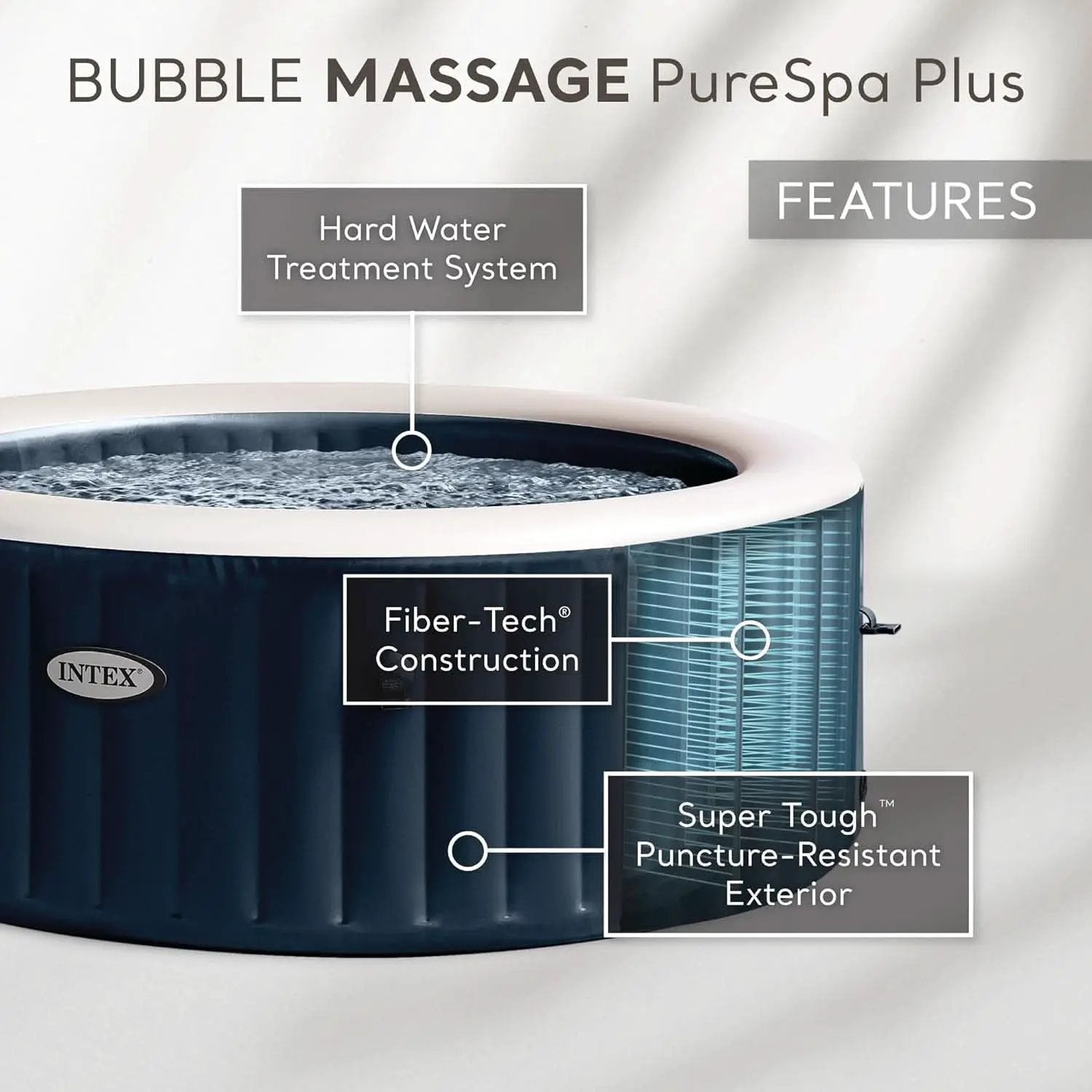 Purespa Bubble Massage Spa Set For Six With Contoured Headrests And Energy Efficient Spa Cover from PriceLows™