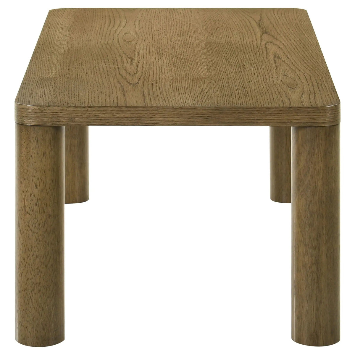Castlewood Engineered Wood Cocktail Coffee Table Brown | 47.25 x 23.5 x 17.75 in | Engineered Wood | Oak