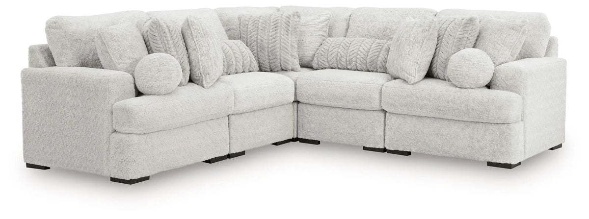 Cuddle Plush Sectional | Double Chaise | Ultra Soft Upholstery | 125 Inch Length