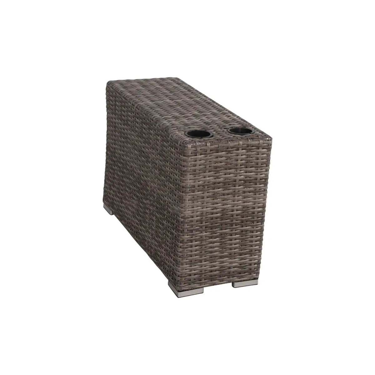 Modern Rattan Wicker Seating Group With Cushions Stationary Sectional | 102 x 102 x 26 in | Rattan & Wicker | Living Room